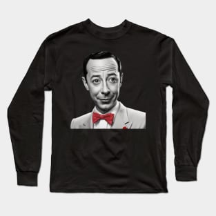 Portrait Pee Wee Herman Long Sleeve T-Shirt